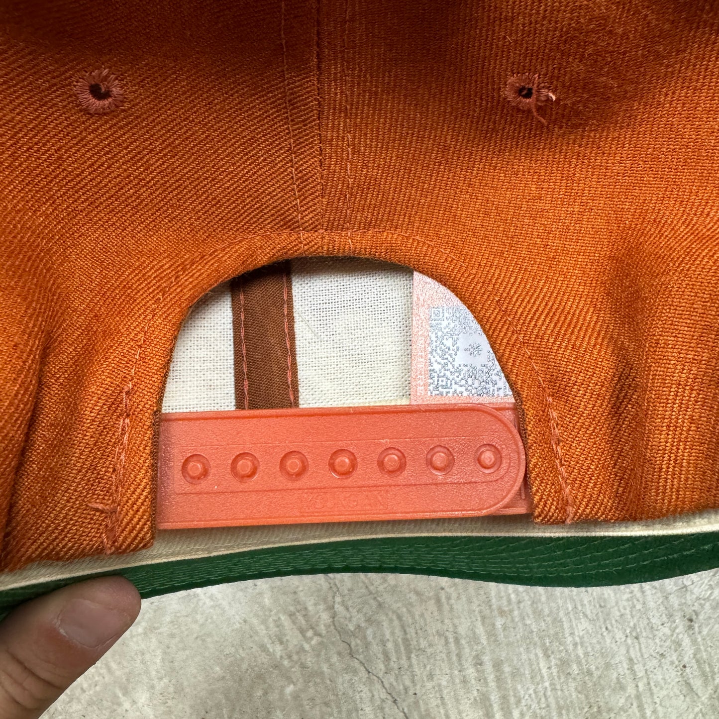 80s Orange University of Texas Longhorns Sports Specialties Single Line Script Snapback Hat