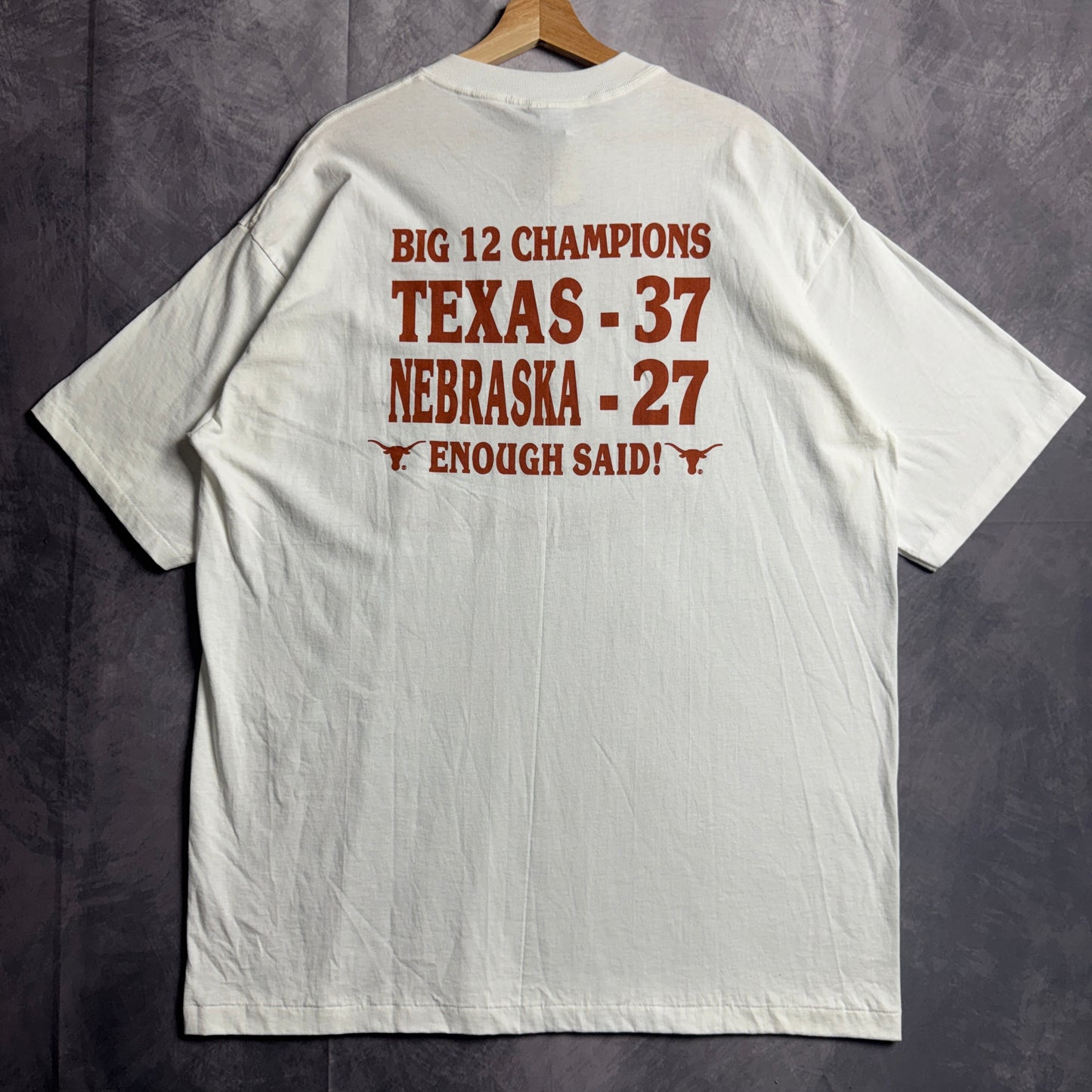 1996 White Texas Longhorns Big 12 Champions Shirt 4521