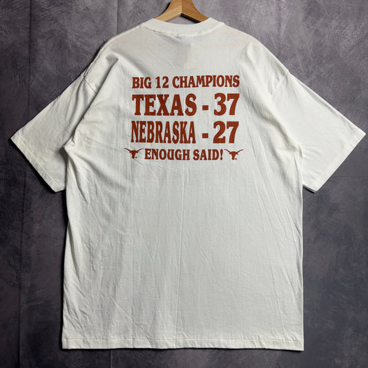 1996 White Texas Longhorns Big 12 Champions Shirt 4521