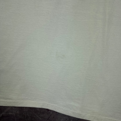 90s White Columbia Double Disc Records Music On Both Sides Graphic Shirt XL 2866