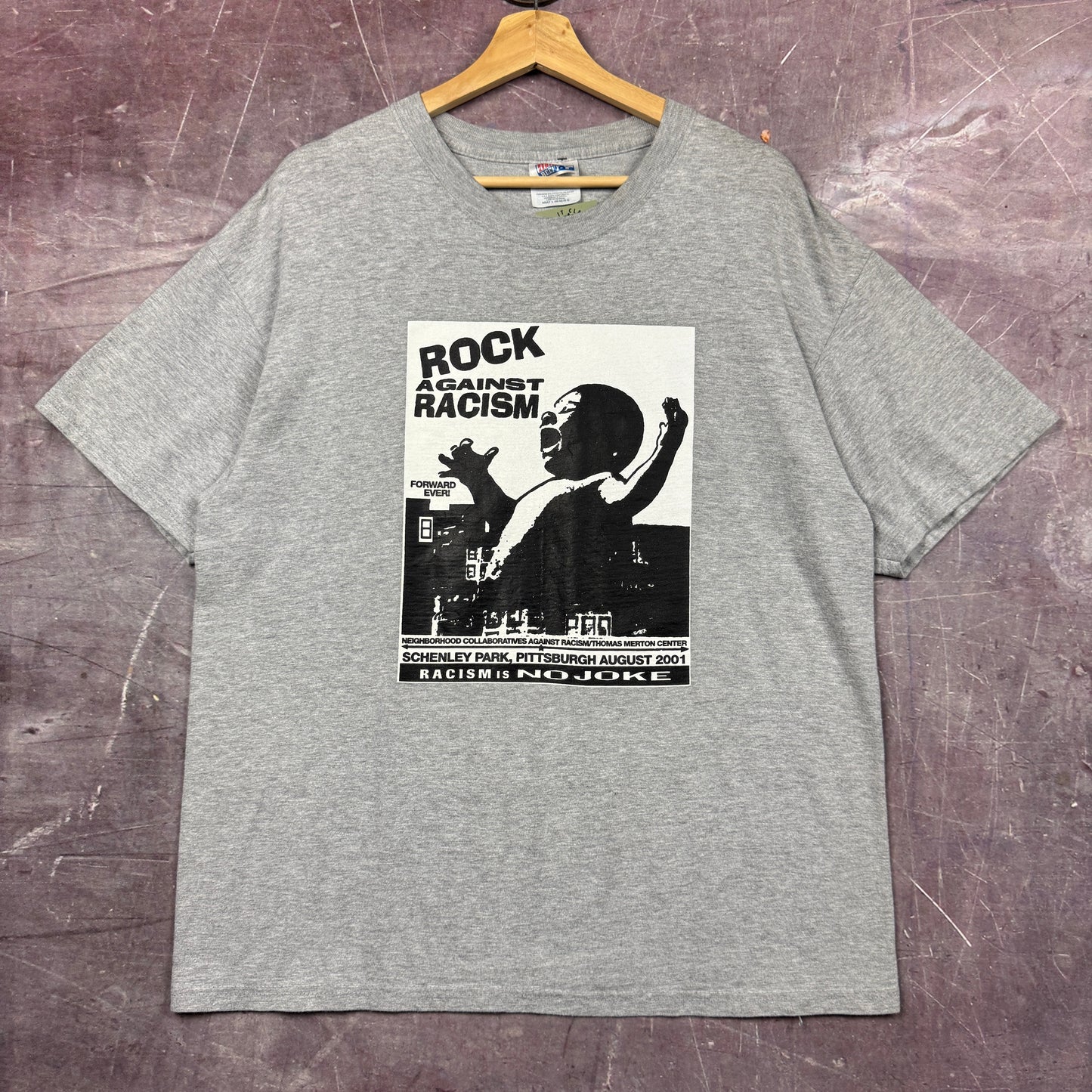 00s Grey Rock Against Racism Shirt 3673