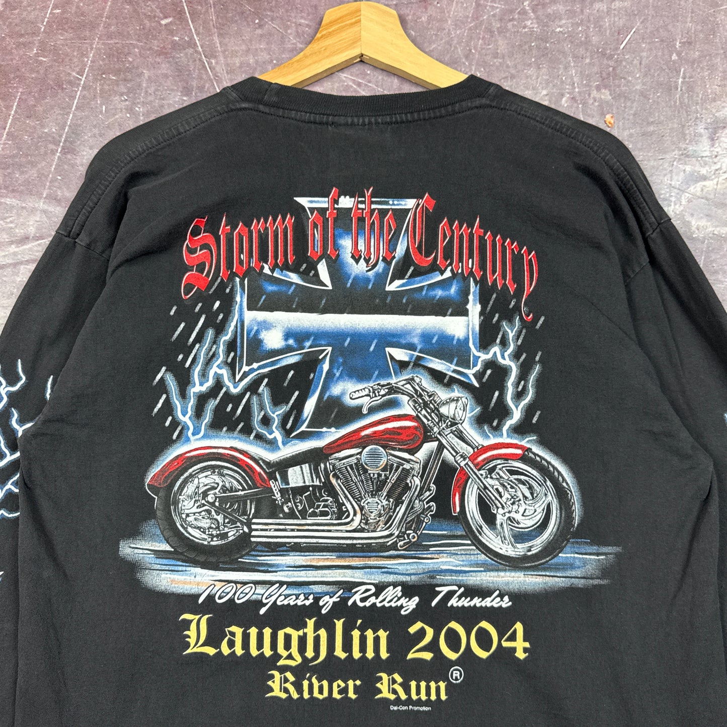 00s Black Lighting Choppers Long Sleeve Shirt L 3060