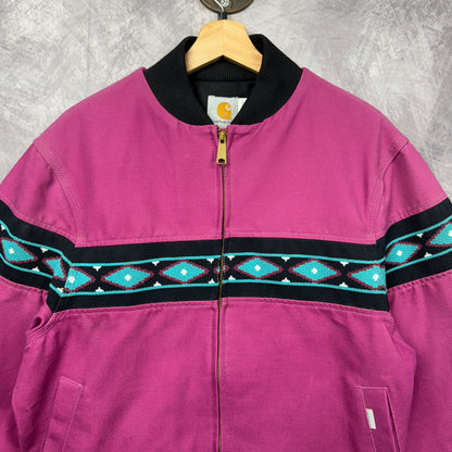 80s Purple Carhartt Aztec Jacket 4055