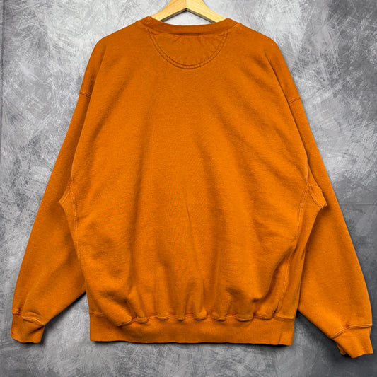 00s Orange Texas Longhorns Softball Nike Team Issue Crewneck Sweatshirt 4396