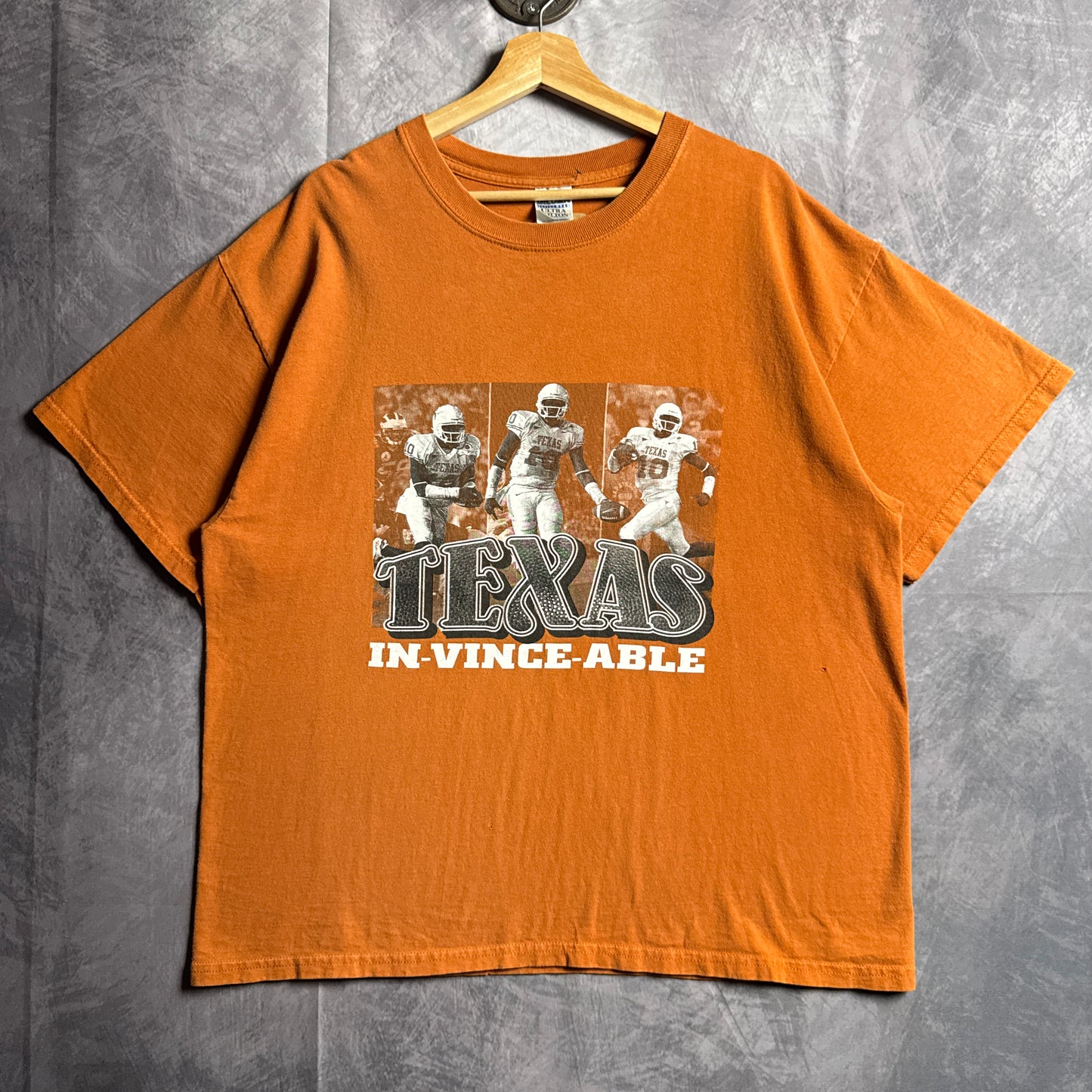 00s Orange Texas Longhorns In-Vince-Able Shirt 4561