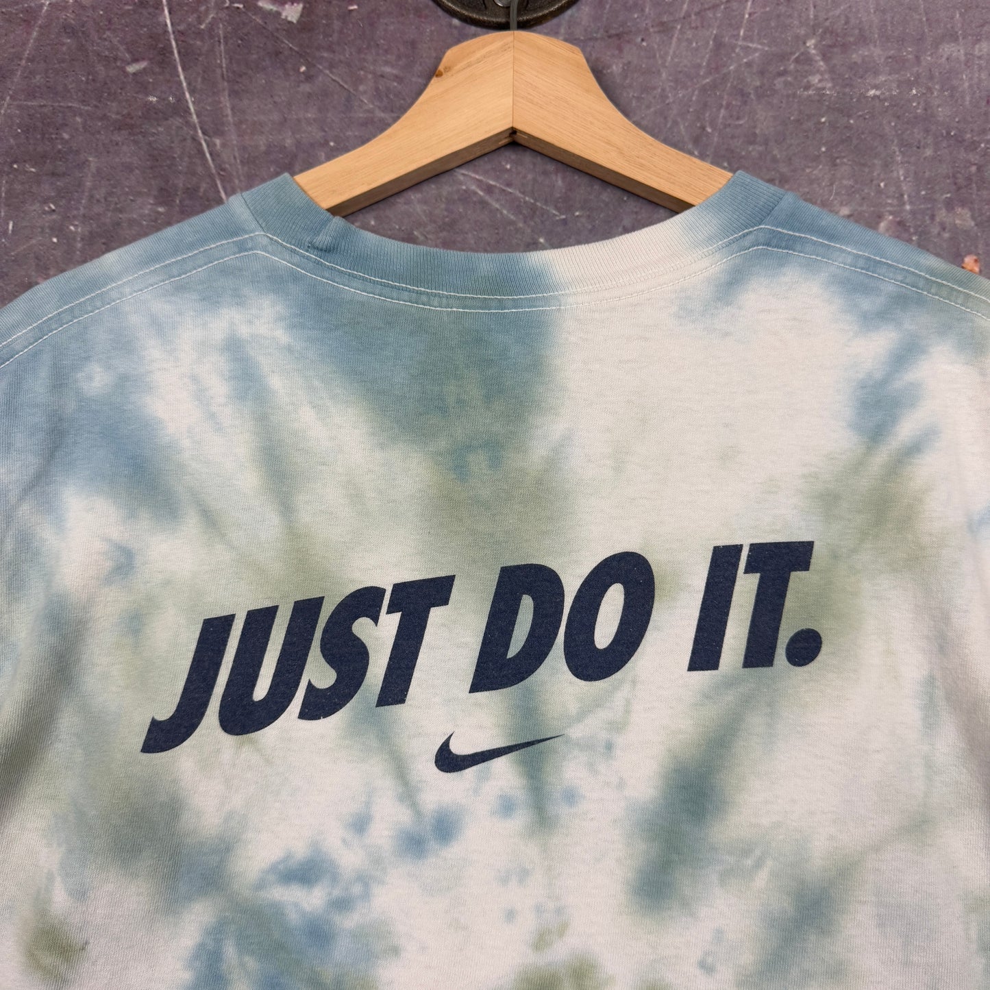 Early 00s Tie Dye Nike Center Swoosh Penn State Lady Lion Basketball Graphic Shirt XL 0982