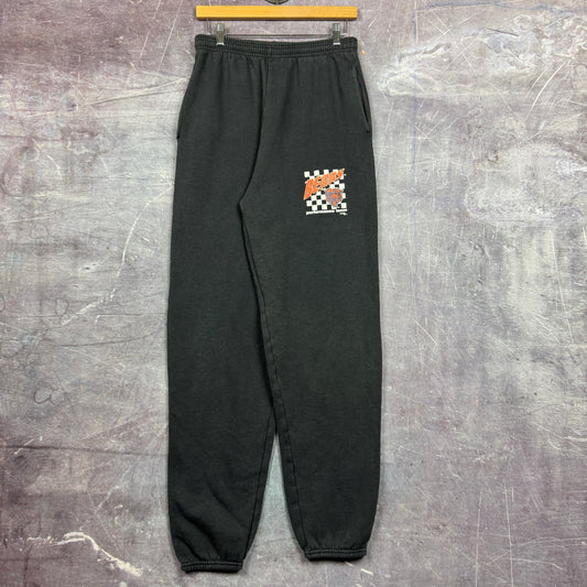 90s Black Chalk Line Chicago Bears Jogger Sweatpants 29x29.5 2114