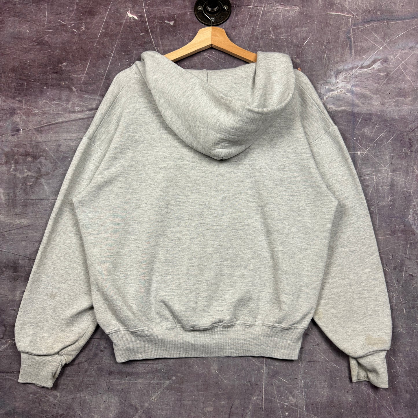 90s Light Gray Element Skateboards Wind Water Fire Earth Graphic Hoodie L 1770