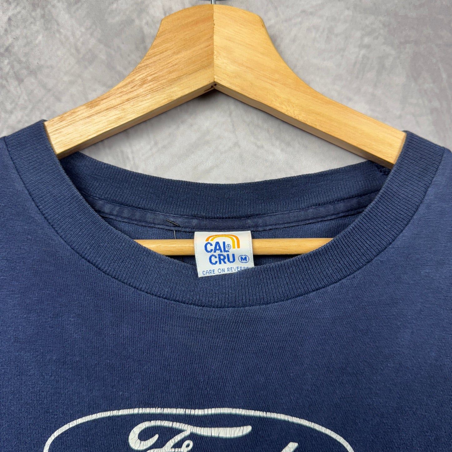80s Blue Ford Motorsport Long Sleeve Shirt 3977
