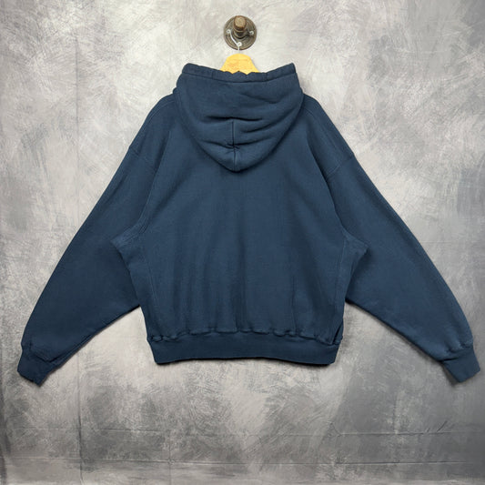 00s Blue Land Rover Champion Reverse Weave Hoodie 4034