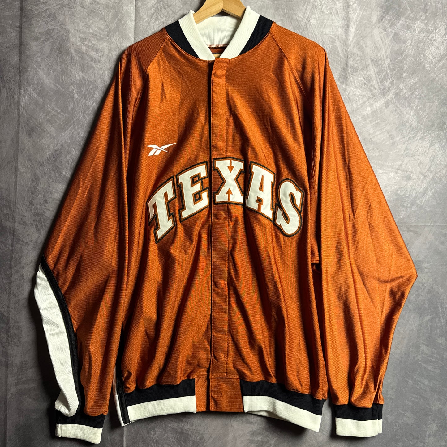 90s Orange Texas Longhorns Reebok Team Issue Basketball Warm Up 4477