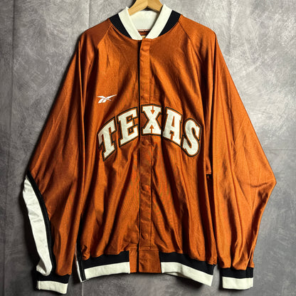 90s Orange Texas Longhorns Reebok Team Issue Basketball Warm Up 4477