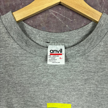 90s Heather Gray Machine Head Sound Design + Music Graphic Shirt M 2908