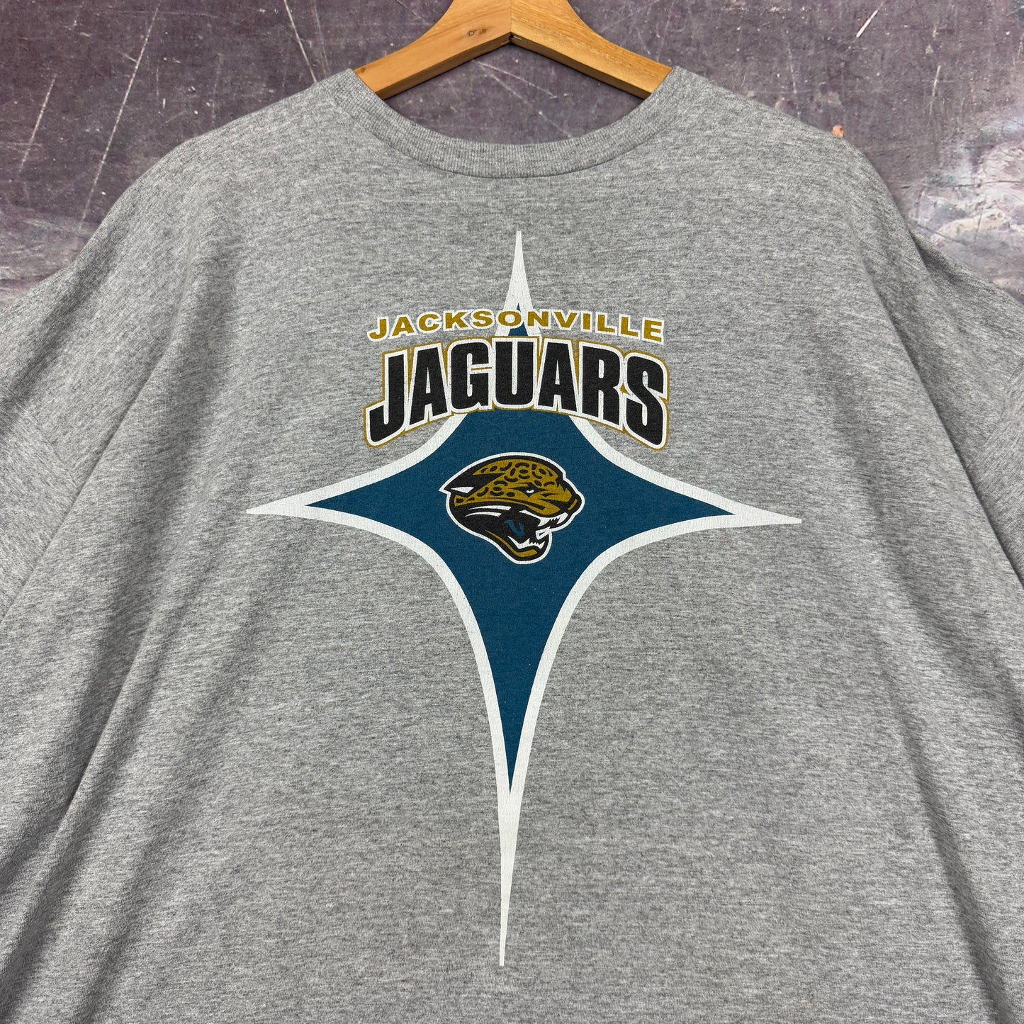 90s Light Gray Jacksonville Jaguars Football Starter Graphic Shirt XXL 1048