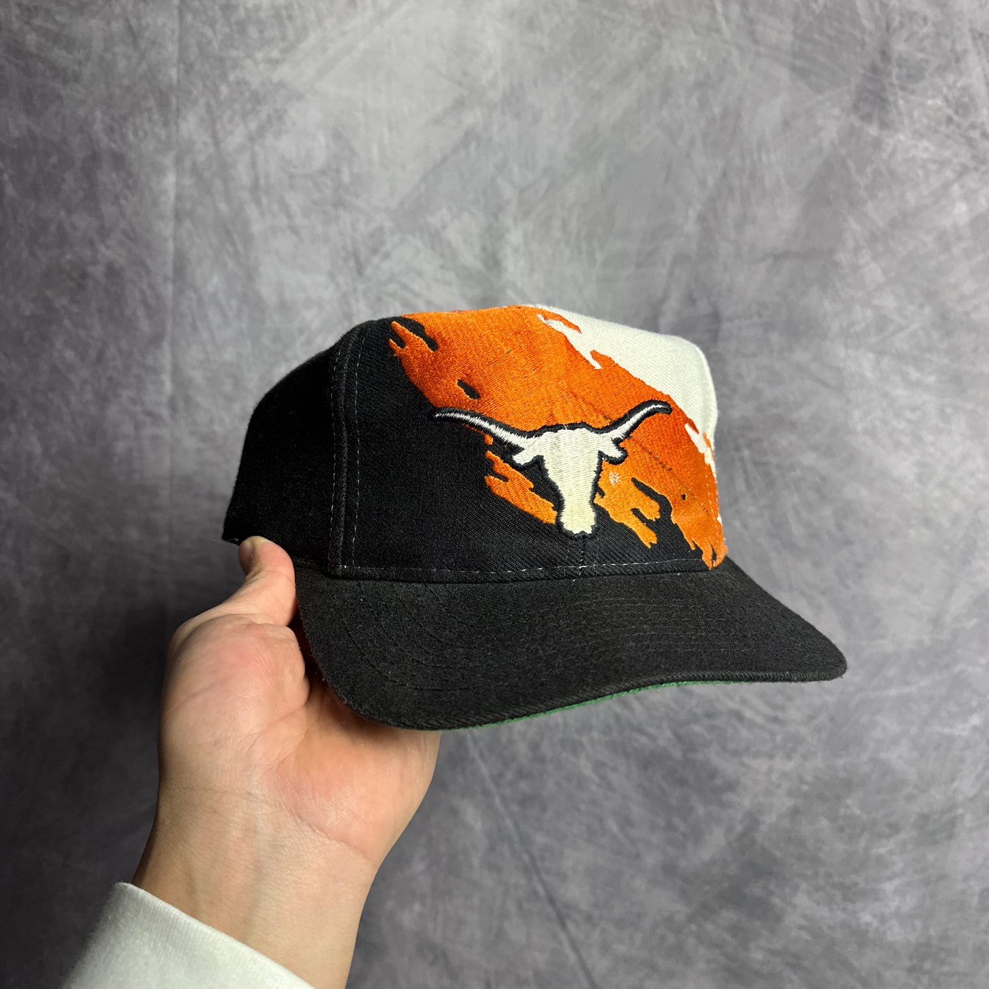 90s Texas Longhorns Logo Athletic Splash Snapback Hat 4624