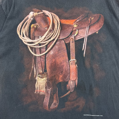90s Black Horse Saddle Tee 3818