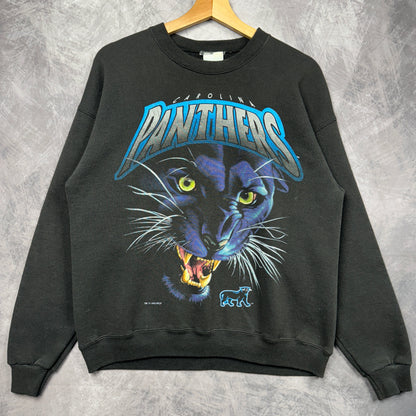 1993 Black Carolina Panthers Crewneck Sweatshirt 4098