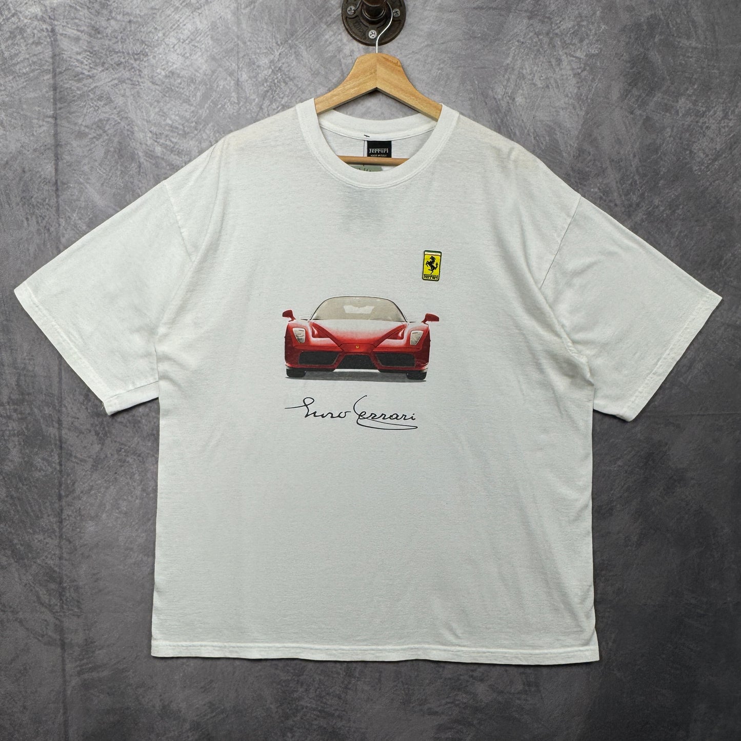 00s White Enzo Ferrari Tee 4009