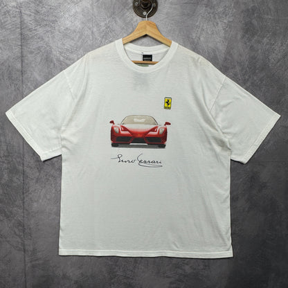 00s White Enzo Ferrari Tee 4009