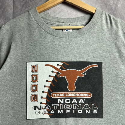 2002 Grey Texas Longhorns Baseball National Champions Shirt 4530