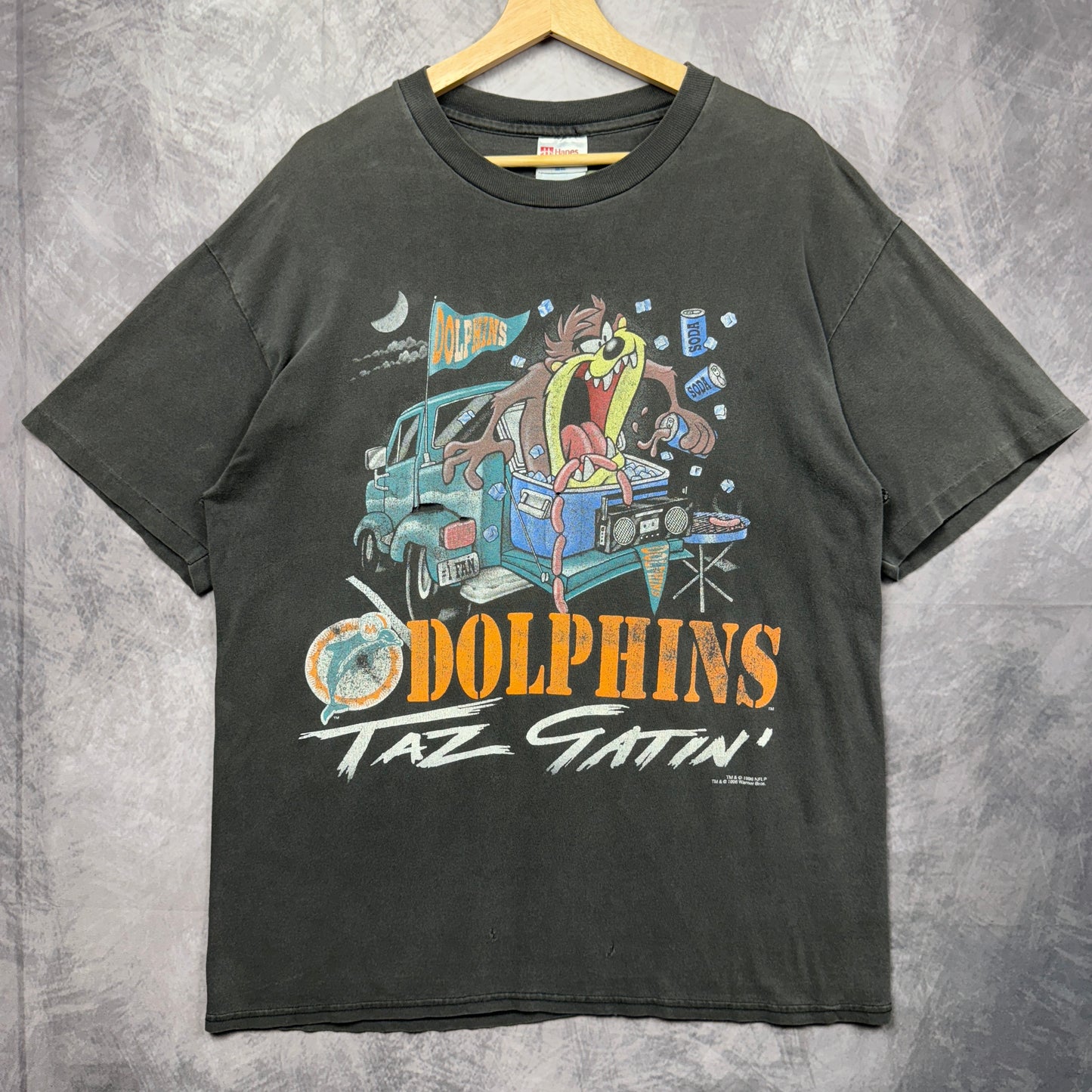 1996 Miami Dolphins Taz Shirt 4185