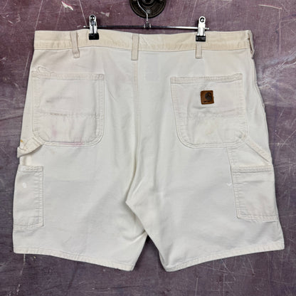 90s White Carhartt Carpenter Shorts 39x8 3515