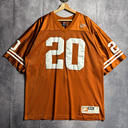 00s Orange Texas Longhorns Earl Campbell Nike #20 Jersey 4591