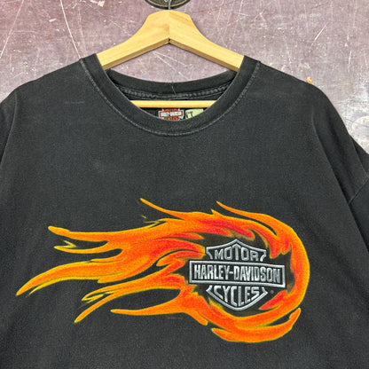 00s Faded Black Harley Davidson Shirt 3174
