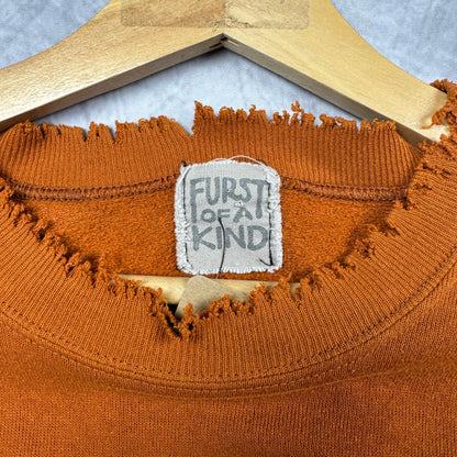 70s Orange Texas Longhorns Crewneck Sweatshirt 4379