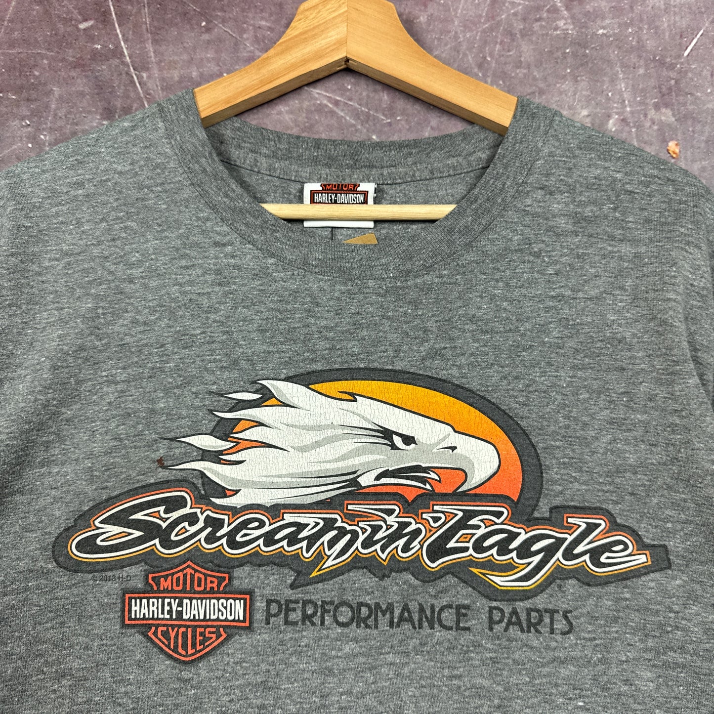 00s Grey Harley Davidson Shirt C33