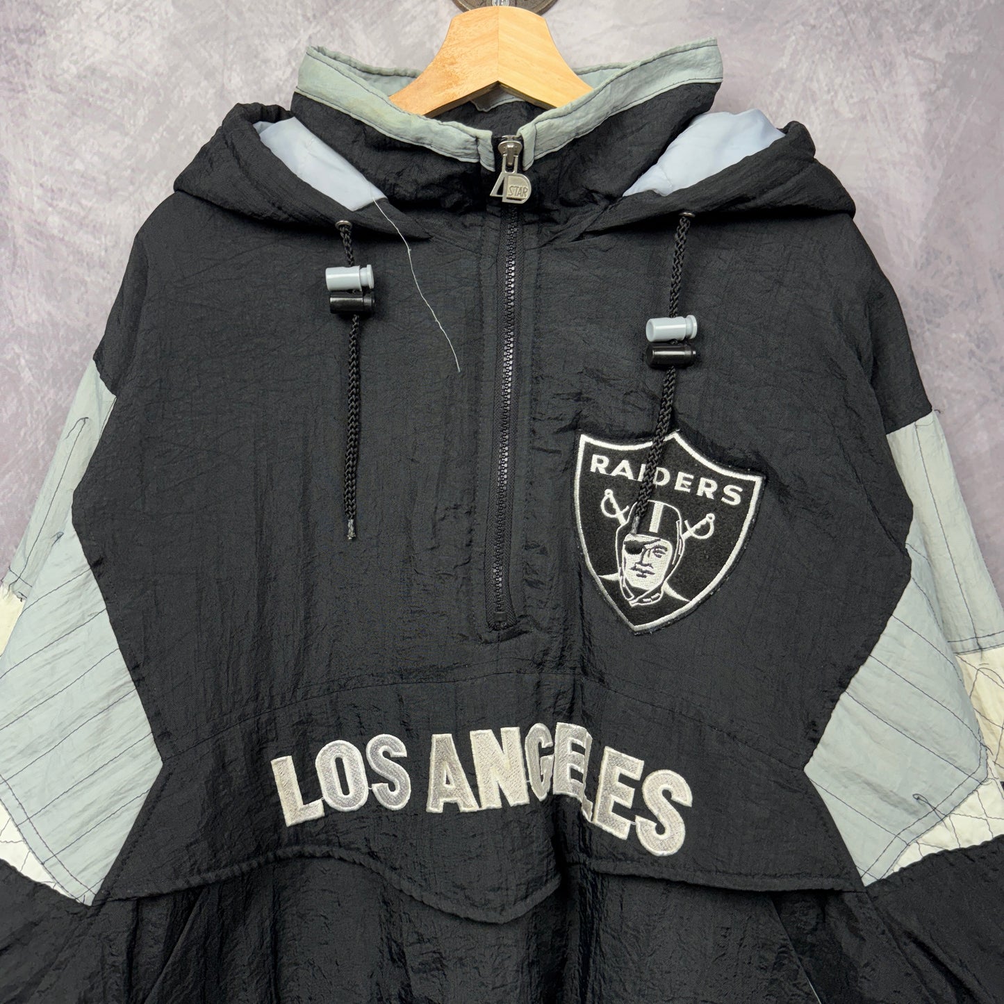 90s Black Los Angeles Raiders Jacket 4067