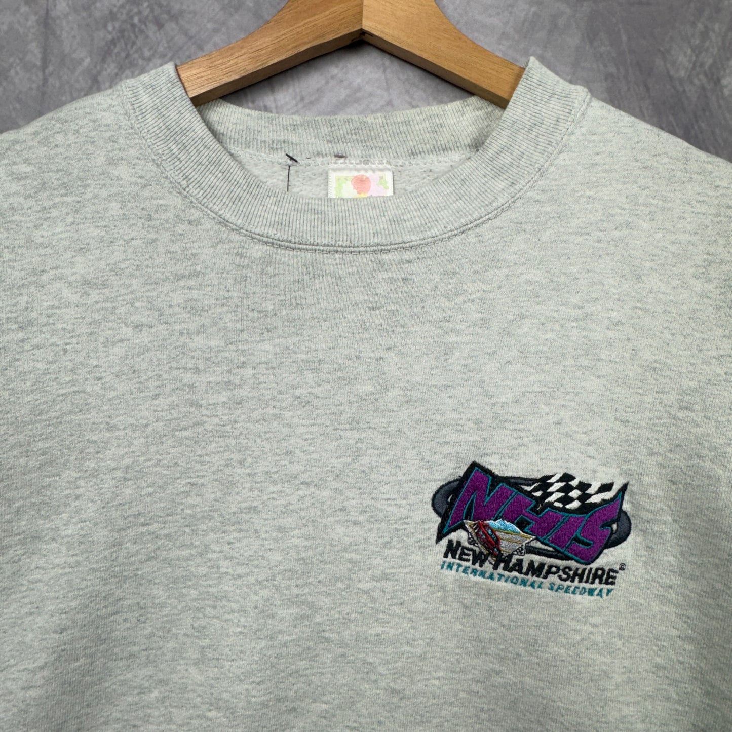 90s Grey NHIS Crewneck Sweatshirt 3987
