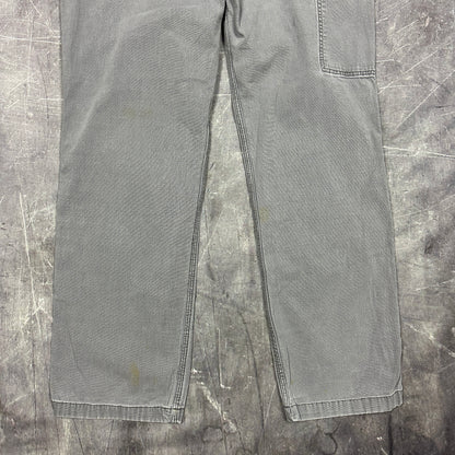 00s Gray Carhartt Lightweight Carpenter Work Pants 36x30 AG38