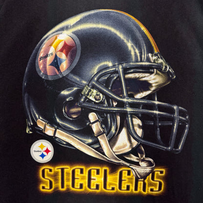 00s Black Pittsburgh Steelers Shirt 4214