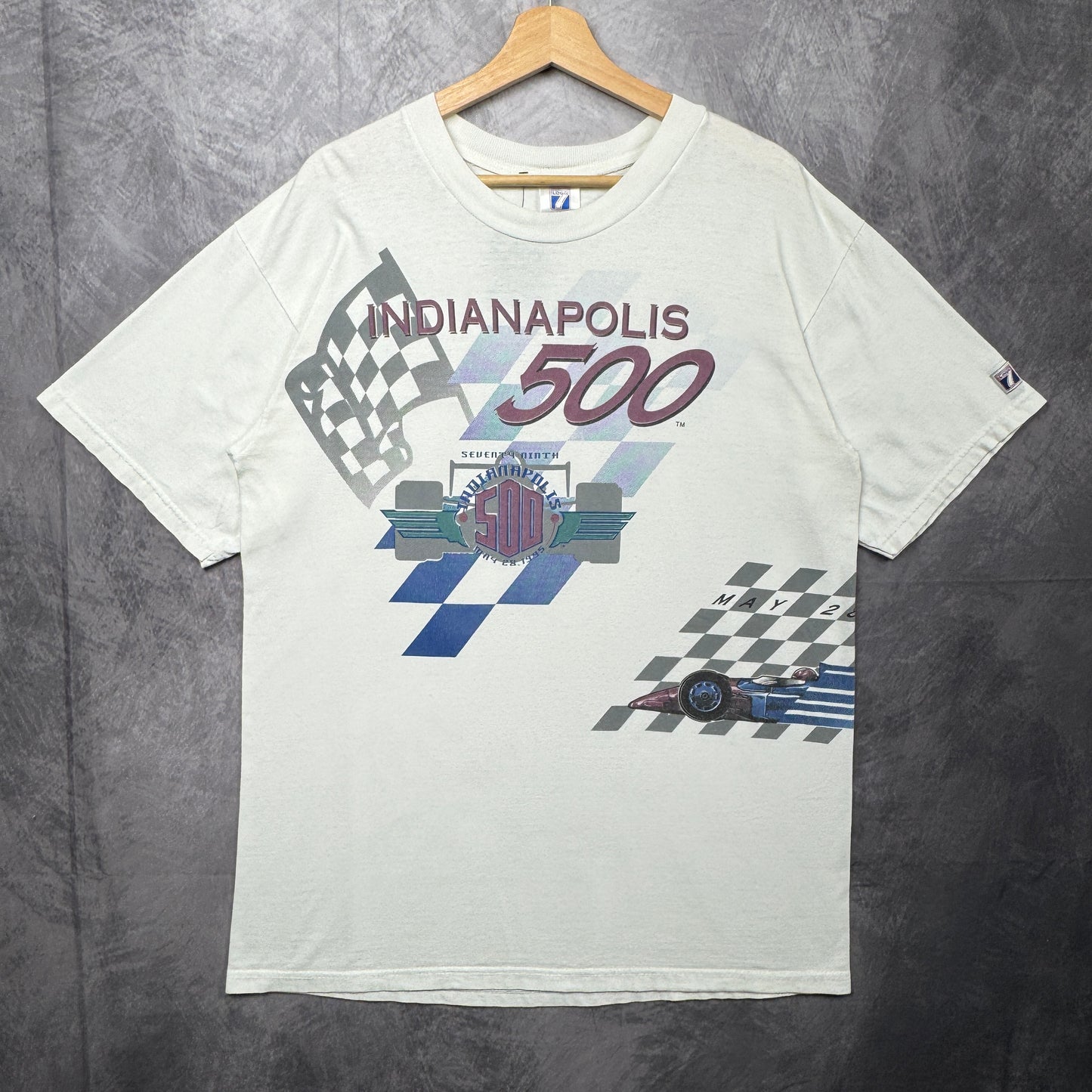 1995 White Indianapolis 500 Tee 3904