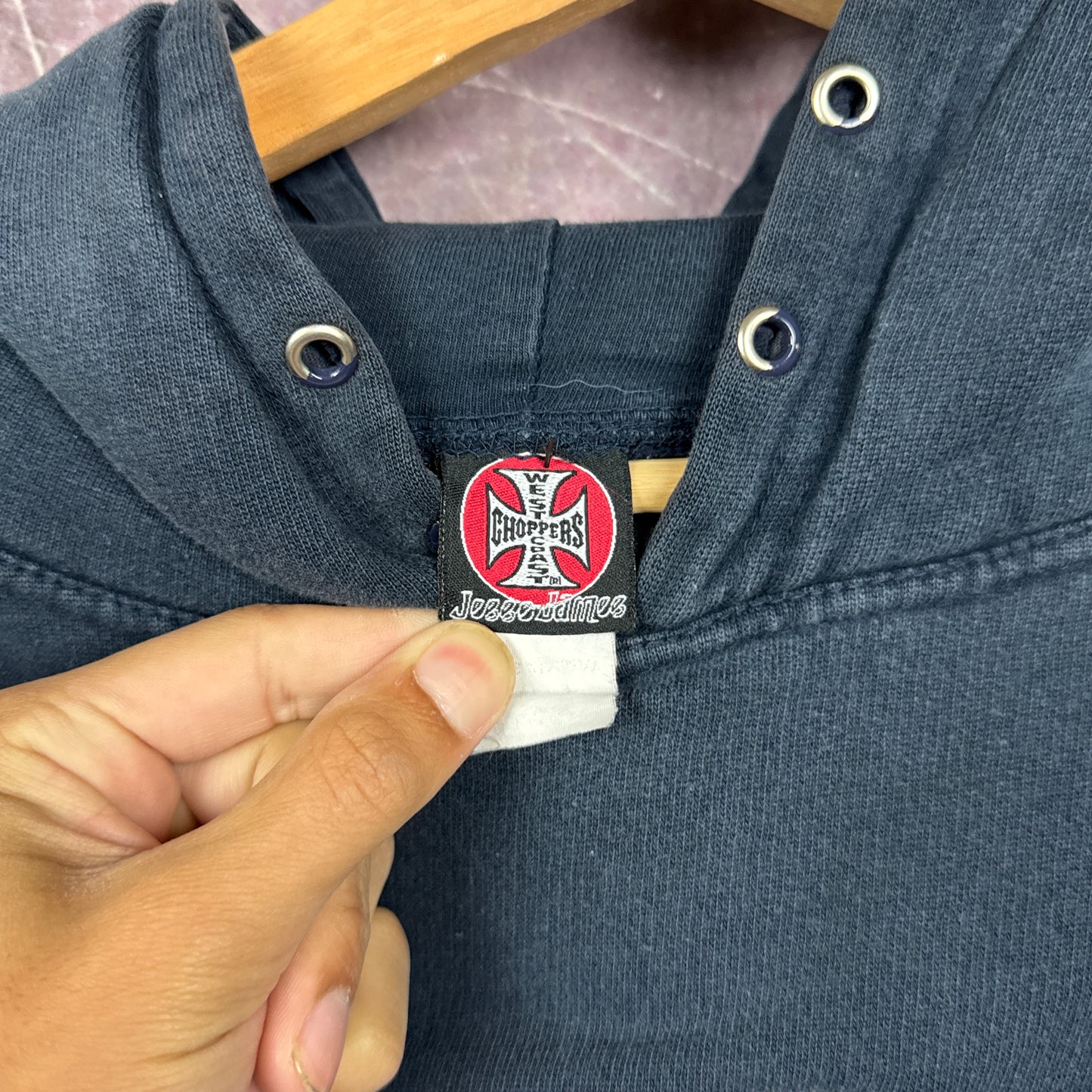 90s Black West Coast Choppers Hoodie 3042