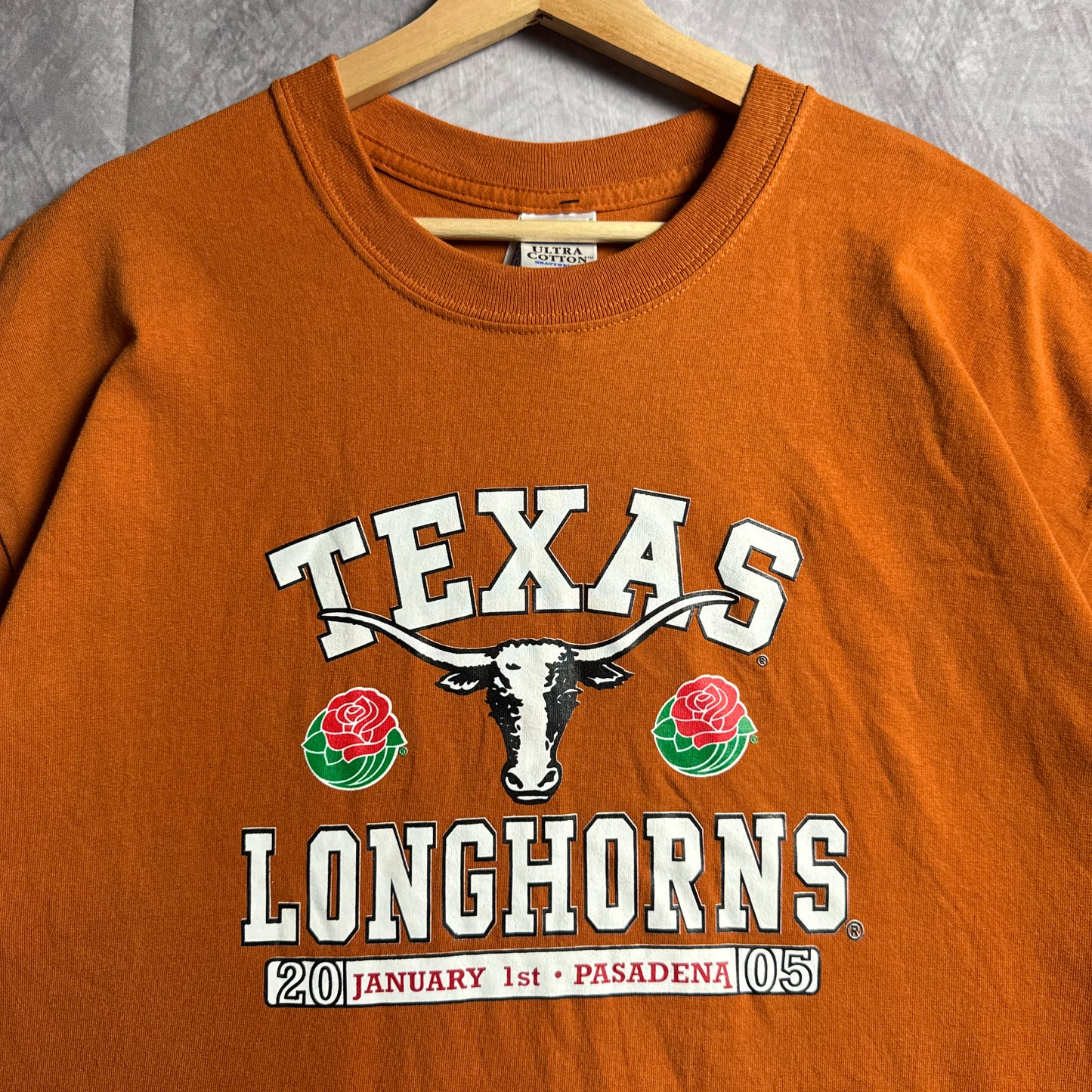 2005 Orange Texas Longhorns Rose Bowl Shirt 4493
