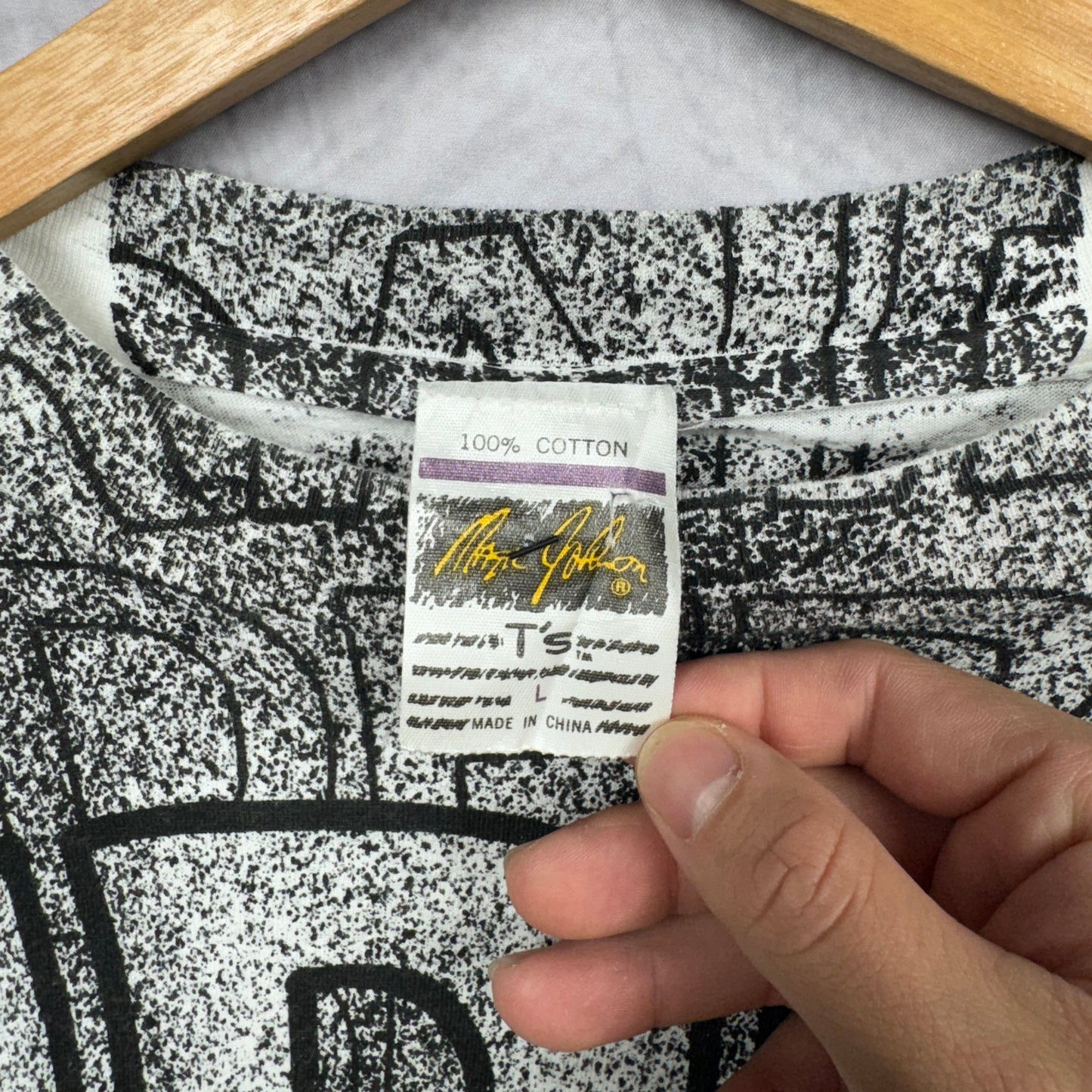 90s Los Angeles Raiders All Over Print Shirt 4194