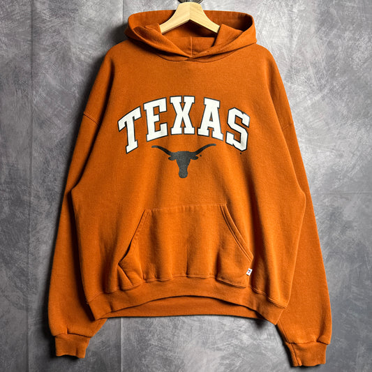 90s Orange Russell Texas Longhorns Hoodie 4419