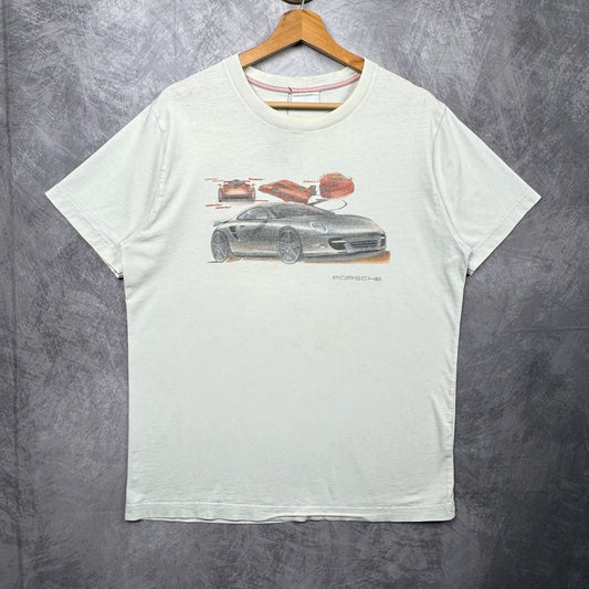 00s White Porsche Shirt 4029