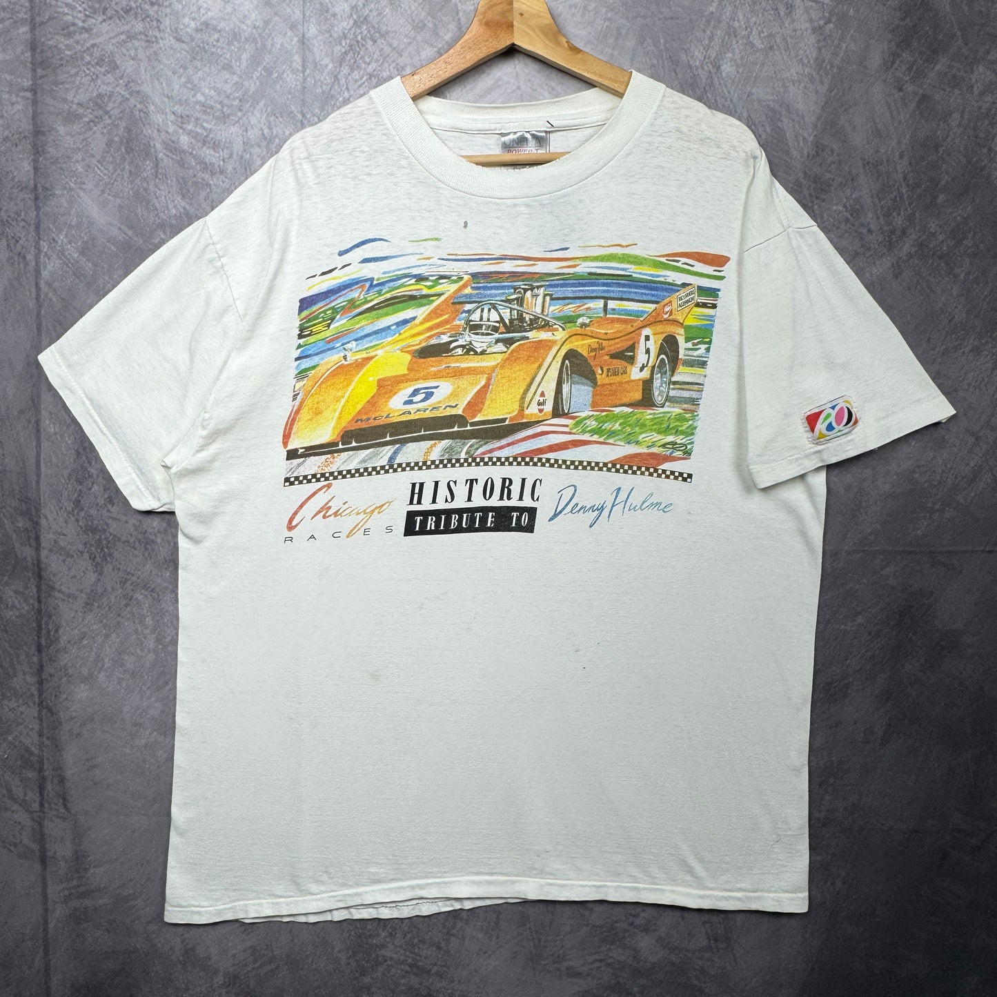 90s White McLaren Denny Hulme Shirt 3900