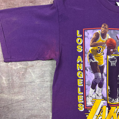 90s Purple Lakers Magic Shirt 3288