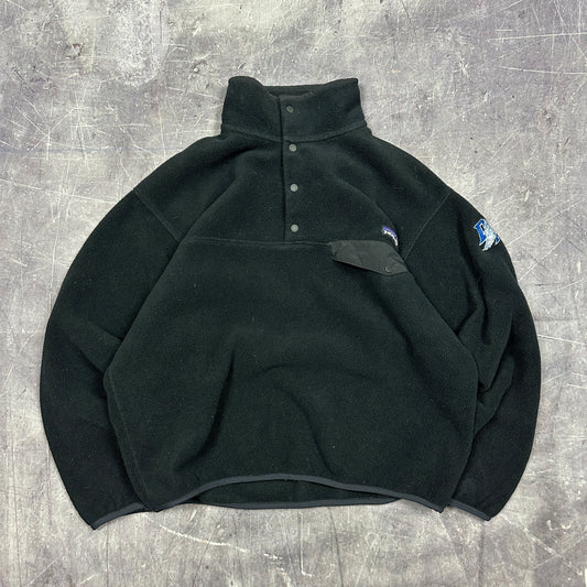 00s Black Patagonia Snap Tee Fleece Jacket L AD96