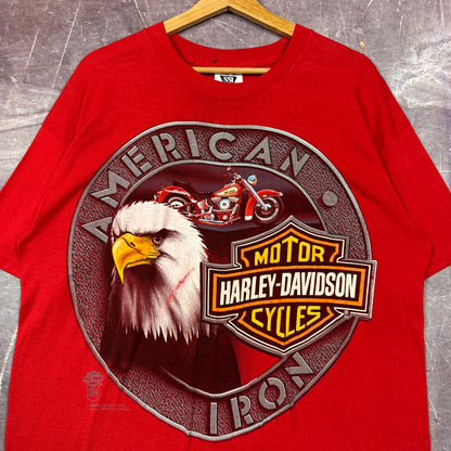 80s Red Harley Davidson Shirt 3130