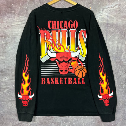 00s Black Chicago Bulls Longsleeve Shirt 3389