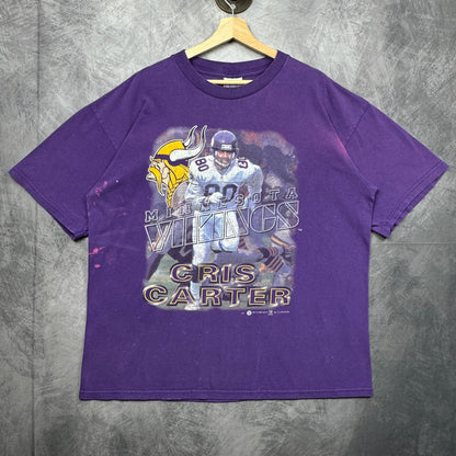 1997 Purple Minnesota Vikings Cris Carter Shirt 4241