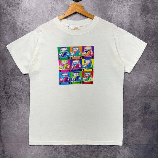 90s White Volkswagen Bug Shirt 3891