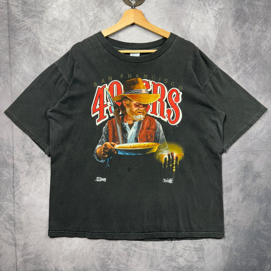 1992 Black San Francisco 49ers Shirt 4179