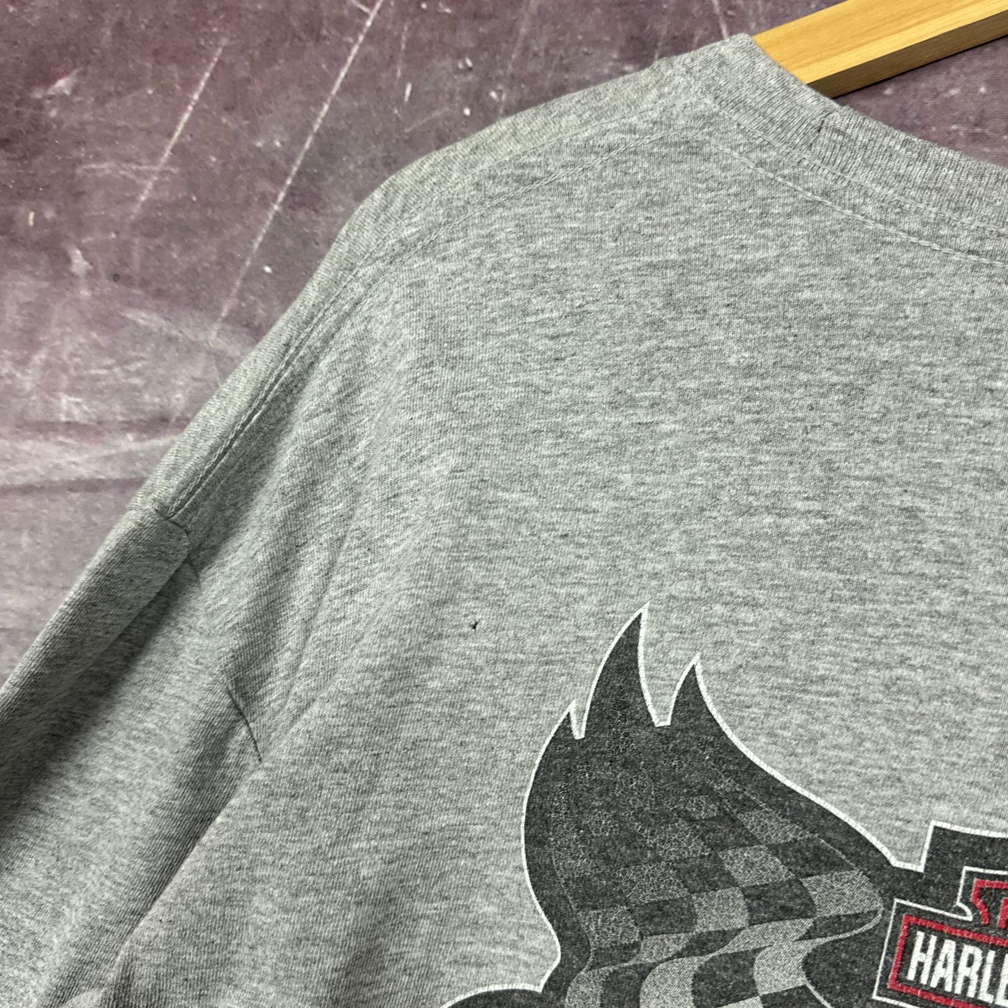 00s Grey Harley Davidson Long Sleeve Shirt 3073