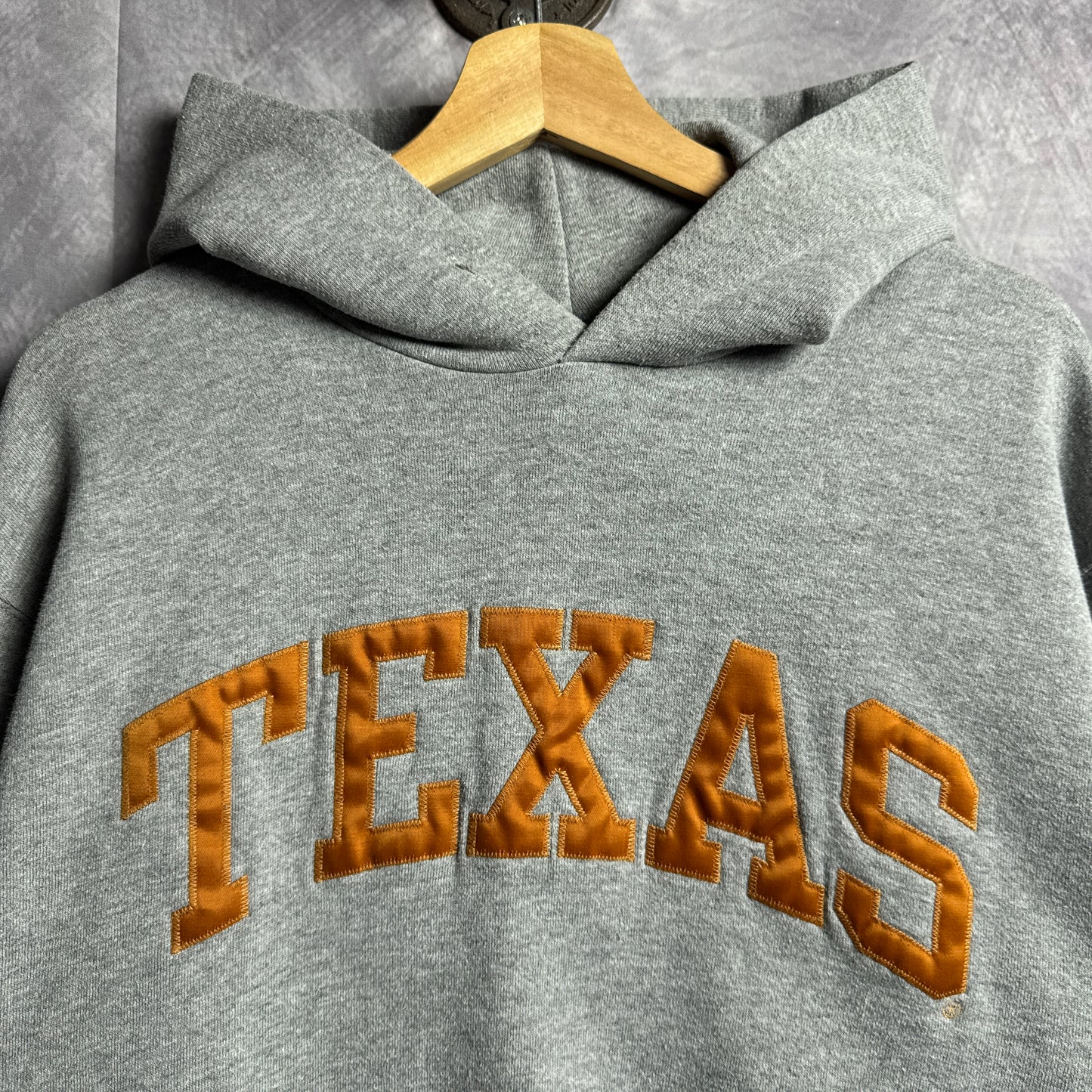 90s Grey Russell Texas Longhorns Hoodie 4424